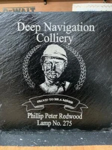 Miners Slate Miners Colliery Fozo personalizado con fotografía - Imagen 1 de 3