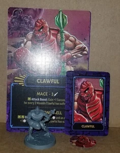 Masters Of The Universe Clash For Eternia CLAWFUL Mini, Token & Cards - Picture 1 of 1