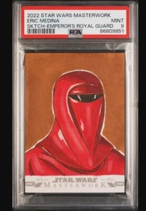 2022 Star Wars Masterwork Eric Medina Sketch Emperor´s Royal Guard 1/1 PSA 9 MT - Bild 1 von 2
