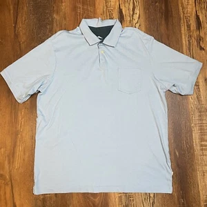 Tommy Bahama Polo Shirt Mens XL Blue Short Sleeve Supima Cotton Pocket - Picture 1 of 9