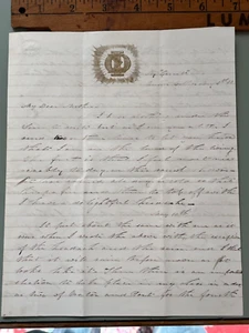 1850 Union College, Sigma phi fraternity letter student Chi Psi election July 4 - Picture 1 of 3