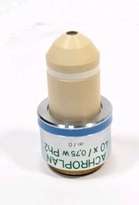 Obiektyw mikroskopu Achroplan 40x/ 0,75 W Ph2 oo/0 Zeiss (44 00 91), RMS, woda - Zdjęcie 1 z 2