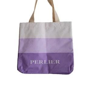 Borsa a mano Perlier Burlap bianca e viola misura 13x12,5x4,5 - Foto 1 di 2