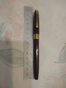 Sheaffer Imperial Burgundy 14k Gold Medium Flexible Nib Fountain Pen USA - Picture 1 of 16