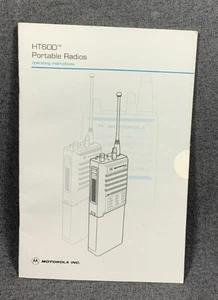 MOTOROLA HT600 Portable Radio Operating Manual Instructions Book NOS Mobile - Picture 1 of 2