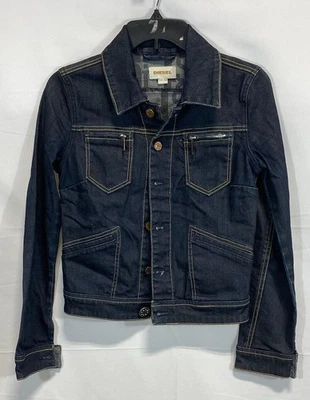 Diesel Dark Blue Denim Jacket Women's Size XXS - Image 1 of 4