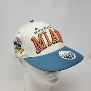Zephyr Miami Hurricanes Snapback Hat Adjustable Orange Green Logo NCAA Baseball - Picture 1 of 7