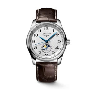 Longines Master Collection Automatic Moonphase Leather Men's Watch L29094781 - Picture 1 of 14