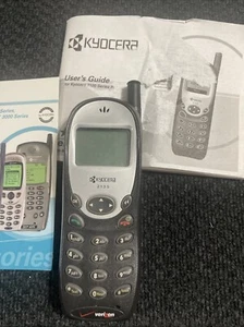 Kyocera 2135 (Verizon) Untested Vintage Cell Phone W/ Guide ,Black Unit Only - Picture 1 of 9
