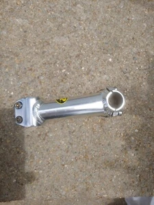 Bicycle bike stem 130mm +/-5 degrees 1 1/8th” 25.4mm Silver Alloy Bolts Included - Picture 1 of 6