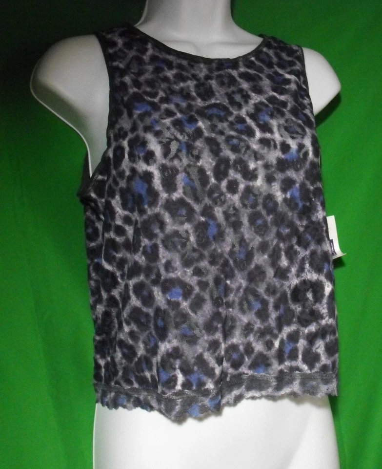 NEW HANKY PANKY 7N4134 MADE IN USA MYSTERIOUS FELINE LACE CAMISOLE L - Image 1 of 1