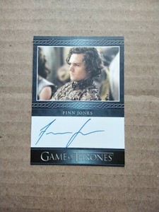 Game of Thrones Complete Series Blue Finn Jones as Loras Tyrell Autograph Card