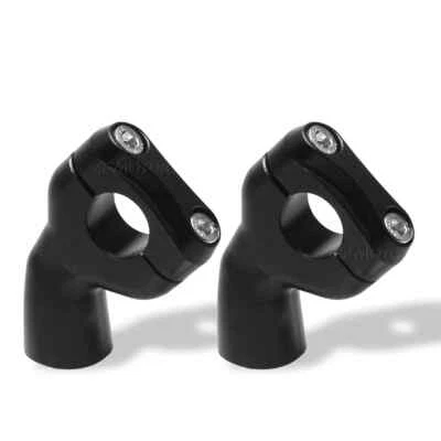 For Triumph Bobber T100 T120 Speed Twin Handlebar Bar Riser Clamps Adapter Black - Image 1 of 4