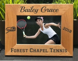 Personalized Engraved // Tennis // Picture Frame - Picture 1 of 4