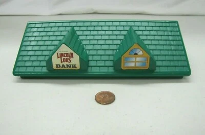 Lincoln Logs Green House Roof 7.75" X 5.25" Hasbro Replacement Part Big L Ranch - Image 1 of 3