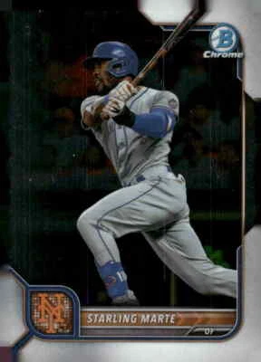 2022 Bowman Chrome #97 Starling Marte - Image 1 of 2