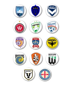 SOCCER A LEAGUE Isuzu Ute Badge Button 57mm PIN Aussie football sport team Aust - Picture 1 of 45