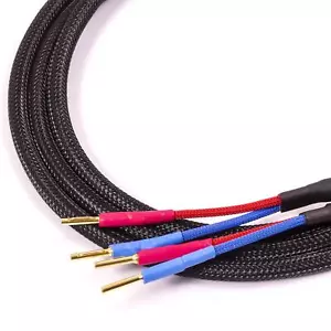 Cable de altavoz pasivo para audiófilos de baja resistencia. Banana Jacks - Imagen 1 de 8