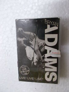 BRYAN ADAMS LIVE LIVE LIVE RARE orig CASSETTE TAPE INDIA CLAMSHELL