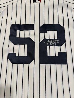 CC SABATHIA SIGNED AUTO AUTHENTIC NEW YORK YANKEES SZ 52 JERSEY HALL OF FAME MEM - Image 1 of 4