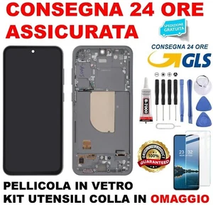 Display Original Amoled 2X Samsung Galaxy S23 Fe SM-S711 Écran Frame Noir - Afbeelding 1 van 2