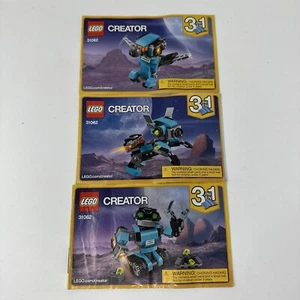LEGO 31062 Creator Robot Robo Explorer Dog Instruction Booklet Manual Only - Picture 1 of 8