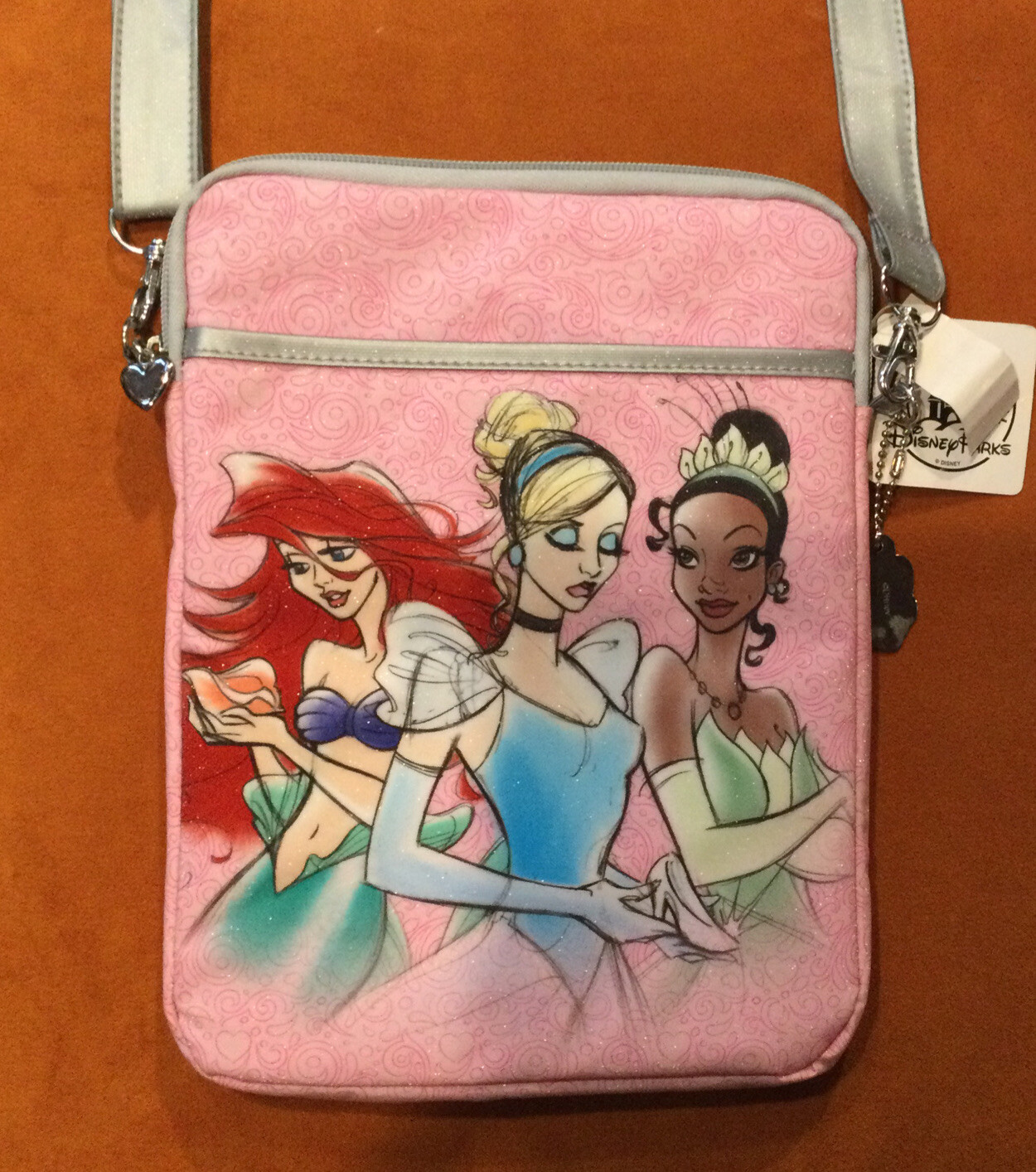 Nwt Disney Parks Disney Princesses Pink Tablet Case Crossbody Purse Vhtf Ebay