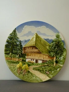 Sehr schöner Wandteller, Schramberg, handgemalt - Bild 1 von 3