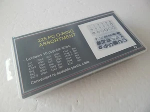 225-teiliges Universal Qualität Gummi O-Ring Sortiment mit Koffer Neu - Bild 1 von 6