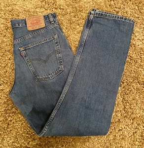 Blue LEVI 582 W32” L34”Vintage Denim Jeans. Made in the Pakistan - Picture 1 of 4