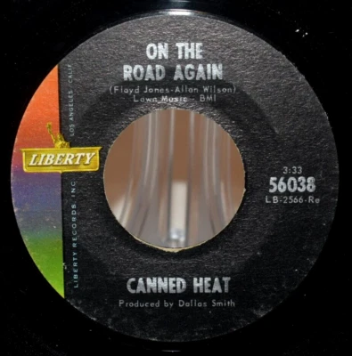 Canned Heat - On The Road Again / Boogie Music 1968 45 Vinyl VG+ - Image 1 of 3