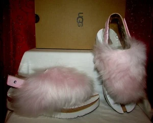 NEW UGG HOLLY YTH SZ 5 SEASHELL PINK ADJUSTABLE THONG SANDAL EU 35/UK 4 1020045K - Picture 1 of 9