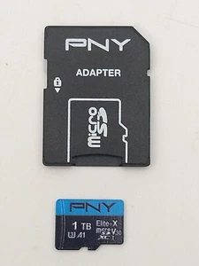 Carte mémoire flash microSDXC PNY Elite-X 1 To avec adaptateur SD - Photo 1 sur 1