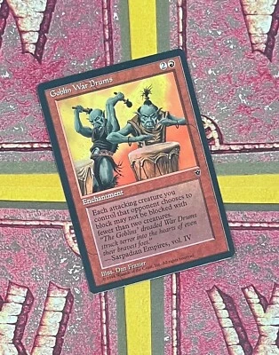 MTG GOBLIN WAR DRUMS (Frazier) Fallen Empire (Wyvern Back) (OldManMTG 010-546) - Image 1 of 4