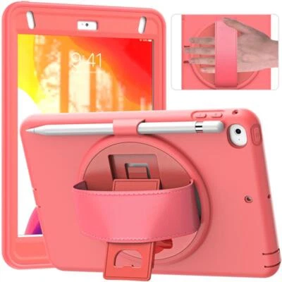 Hand Case For iPad Mini 4 5 Shockproof Stand Heavy Duty Tough Rugged Flip Cover - Image 1 of 4