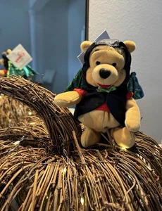 Fledermaus 8 Zoll Plüsch irisierende grüne Flügel Halloween Disney Winnie Puuh Neu mit Etikett - Bild 1 von 9