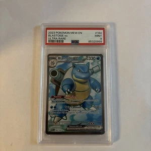 PSA 9 Pokémon 151 English BLASTOISE EX 184/165 ULTRA RARE Full Art  - Picture 1 of 2