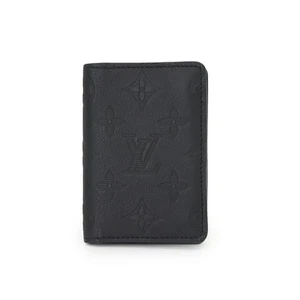 LOUIS VUITTON Monogram Shadow Pocket Organizer Card Case Leather M62899 90300469 - Picture 1 of 8
