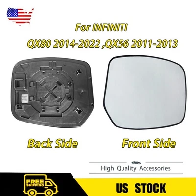 Espejo Cristal Lado Derecho Nuevo Para INFINITI QX56 2011-2013,QX80 2014 2015-2021 2022 Foto 1 de 4