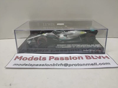 Mercedes W13 Hamilton 2nd Brazilian GP 2022 1/43 Minichamps - Photo 1/4