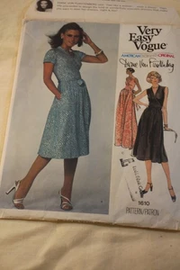 Vintage Vogue amerikanische Designerin Diane von Furstenberg Muster 1610 Gr. 12 - Bild 1 von 9
