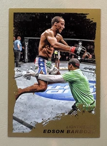 Edson Barboza 2011 Topps UFC Moment of Truth #133 Gold Parallel RC Rookie - Picture 1 of 2