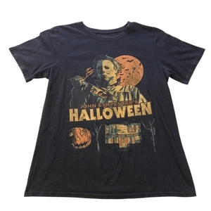 Halloween Motiv T-Shirt TEEN L (C40) schwarz mit Grafikdruck vorne/kurzarm - Bild 1 von 10
