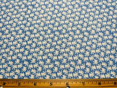 Henry Glass NANA MAE Conejitos Azules y Blancos Juveniles Novedad Años 30 Repro FQ Foto 1 de 2