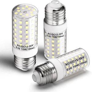 12 Volt 24V Low Voltage E26 Medium 10W - Corn bulb, 6000k Daylight White - Picture 1 of 6