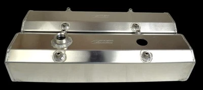 Cubiertas de válvula Canton BL65-SBC para bloque pequeño Chevy fabricado aluminio Foto 1 de 2