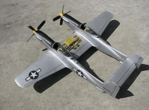 F82 Twin Mustang From Great Planes P38 Lightning RC Airplane Short Kit + Plan - Picture 1 of 4