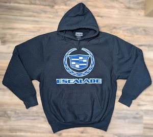 Vintage Y2K Cadillac Escalade Black LARGE Relaxed Fit Hoodie Steve & Barry’s - Bild 1 von 3