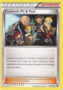 Loubards Pit et Paul -N&B:Explorateurs Obscurs-95/108-Carte Pokemon France - Picture 1 of 1
