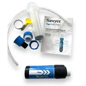 Sawyer Tap Water Filter Kit - NEW! Potable H2O Camping, Disasters, Boil Alerts - Picture 1 of 9